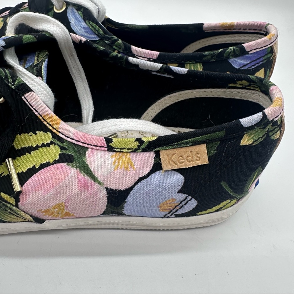 Keds X Rifle Paper Co Floral Canvas Sneakers 7.5 - Picture 5 of 11